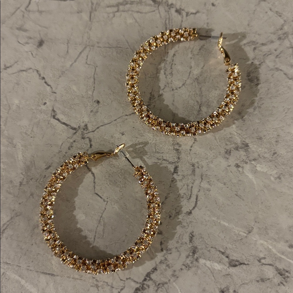 Gold Toned Earrings